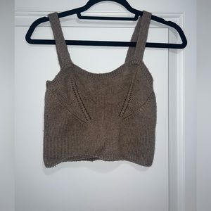 Cashmere/ wool crop top